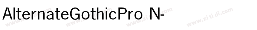 AlternateGothicPro N字体转换